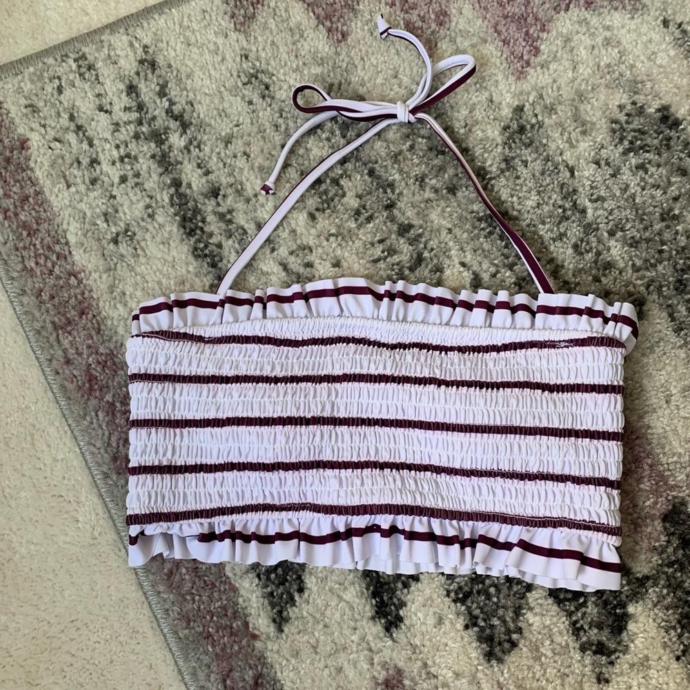 ~ maroon halter bikini top XS Cupshe